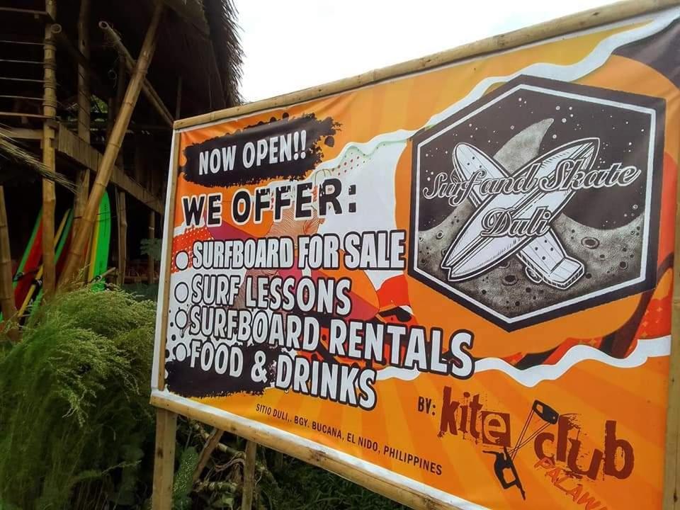 Ostello Surf And Skate Duli El Nido By Kiteclub Palawan Esterno foto